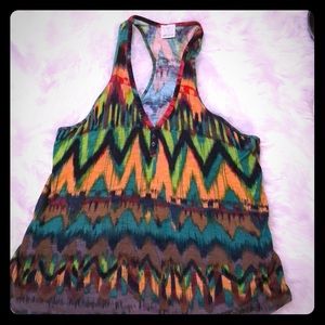 Ella Moss tribal print tank- M